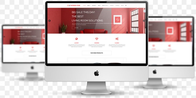 Responsive Web Design Template Joomla Theme, PNG, 1129x567px, Responsive Web Design, Brand, Computer Monitor, Content Management System, Display Advertising Download Free