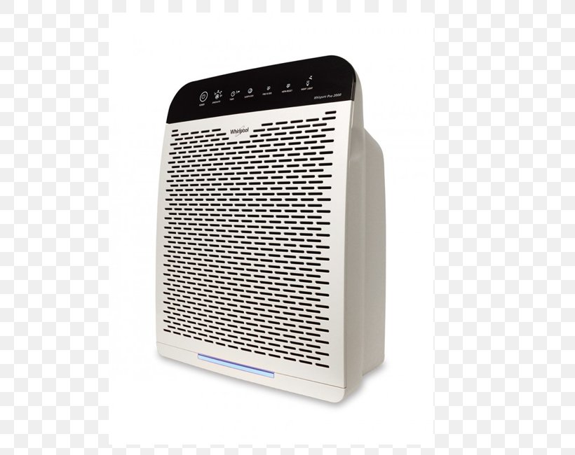 Air Filter Air Purifiers Whirlpool Whispure AP51030K HEPA Home Appliance, PNG, 650x650px, Air Filter, Air, Air Purifiers, Clean Air Delivery Rate, Dust Download Free