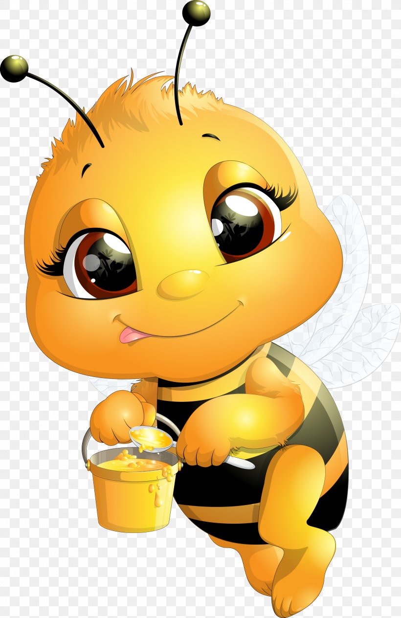 Bee Cartoon Drawing Illustration, PNG, 1967x3033px, Bee, Art, Cartoon, Drawing, Emoticon Download Free