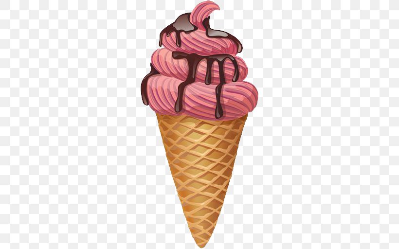 Ice Cream Cone Chocolate Ice Cream, PNG, 512x512px, Ice Cream, Chocolate Ice Cream, Cream, Cupcake, Dairy Product Download Free