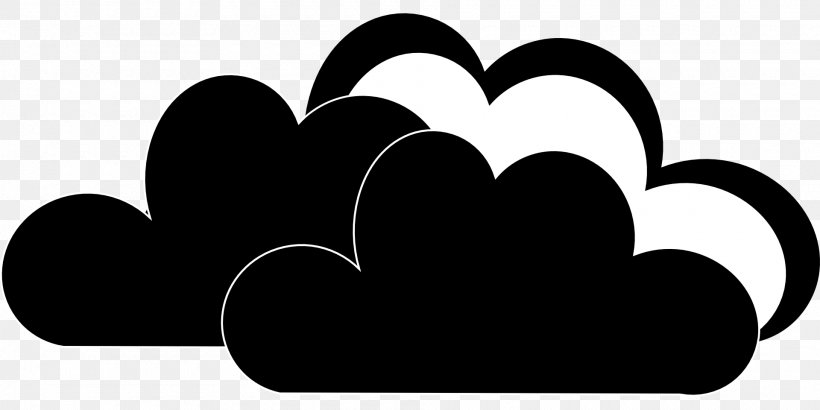 Cloud Computing Clip Art Vector Graphics Image, PNG, 1920x960px, Cloud, Black And White, Cloud Computing, Computer Network, Computing Download Free
