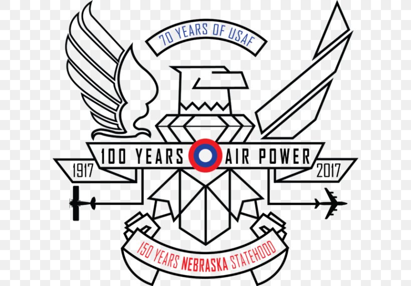 Offutt Air Force Base 55th Wing Birthday United States Air Force Anniversary, PNG, 610x572px, Offutt Air Force Base, Air Force, Anniversary, Area, Birthday Download Free