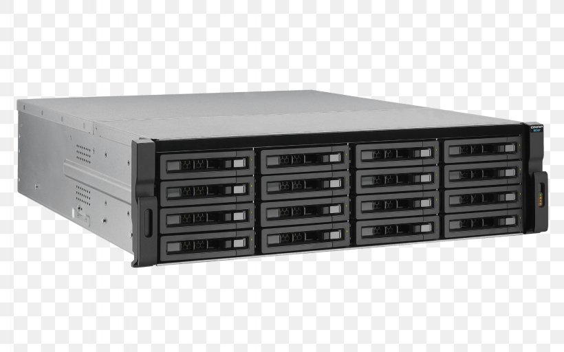 QNAP REXP-1220U-RP QNAP TVS-EC1680U-SAS-RP 16-Bay Diskless NAS Server, PNG, 2048x1280px, 19inch Rack, Qnap Rexp1220urp, Computer Component, Data Storage, Data Storage Device Download Free