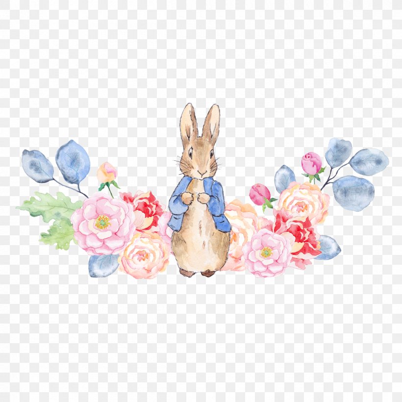 The Tale Of Peter Rabbit Watercolor: Flowers Watercolor Painting, PNG, 1200x1200px, Tale Of Peter Rabbit, Art, Drawing, Easter, Easter Bunny Download Free