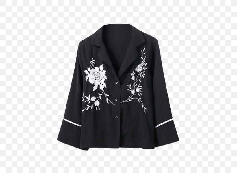 Blazer Shirt Textile STX IT20 RISK.5RV NR EO Sleeve, PNG, 451x600px, Blazer, Arm, Black, Clothing, Embroidery Download Free