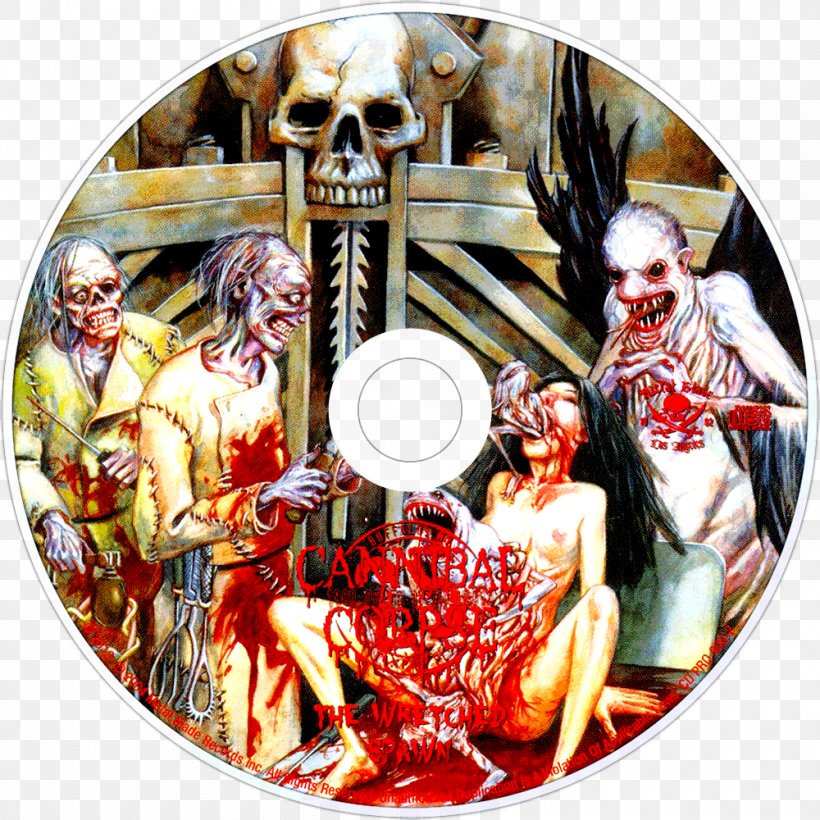 Cannibal Corpse The Wretched Spawn Song Death Metal Rotted Body Landslide, PNG, 1000x1000px, Watercolor, Cartoon, Flower, Frame, Heart Download Free