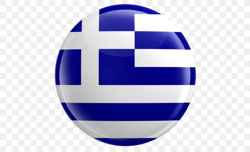 Flag Of Greece Depis Suites & Apartments Clip Art, PNG, 500x500px, Flag Of Greece, Ball, Blue, Cobalt Blue, Country Download Free