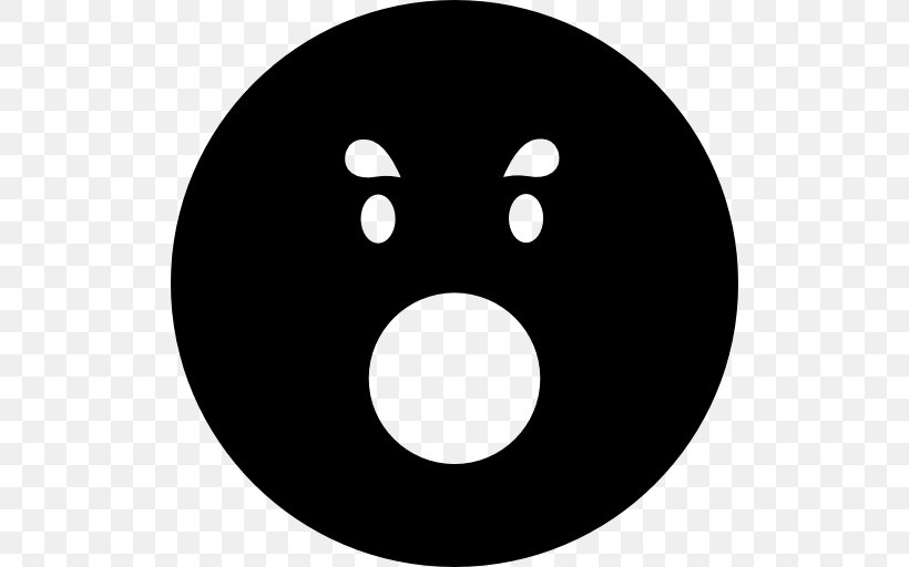 Emoticon Smiley Face Clip Art, PNG, 512x512px, Emoticon, Black, Black And White, Button, Eye Download Free