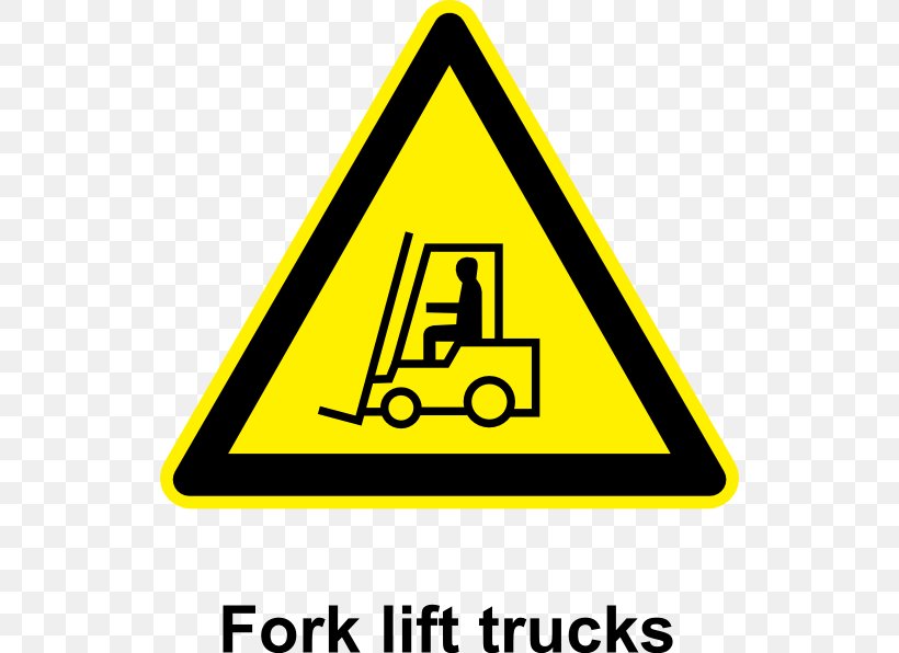 Forklift Warning Sign Transport Clip Art, PNG, 528x596px, Forklift, Area, Brand, Elevator, Forklift Operator Download Free