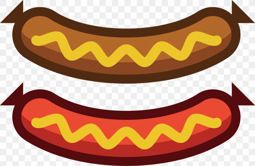Hot Dog Hamburger Sausage Illustration, PNG, 1317x860px, Hot Dog, Cartoon, Food, Hamburger, Orange Download Free
