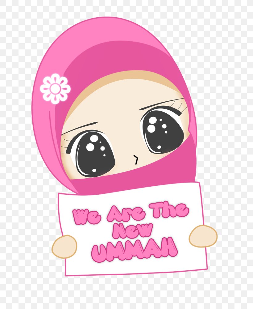 Muslim Islam Cartoon Female, PNG, 700x1000px, Watercolor, Cartoon, Flower, Frame, Heart Download Free