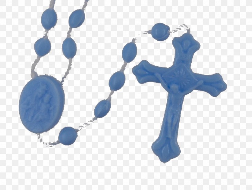 Rosary Crucifix Scapular Catholic Church Plastic, PNG, 900x678px, Rosary, Artifact, Bead, Blue, Body Jewelry Download Free