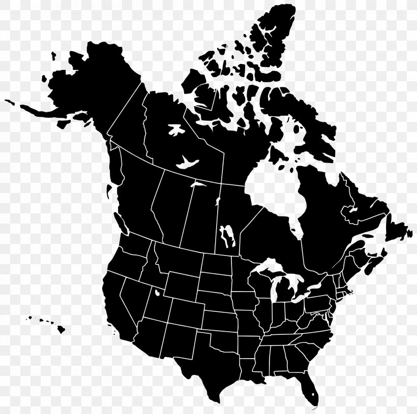 United States Canada Blank Map Clip Art, PNG, 2400x2388px, United States, Americas, Art, Black, Black And White Download Free