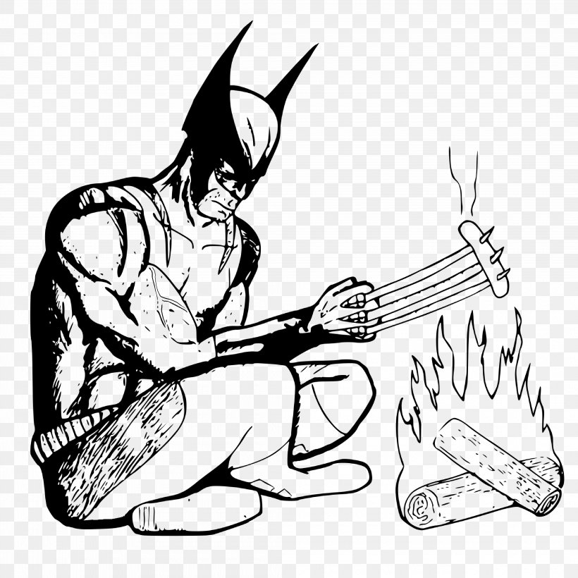 Batman Sausage Joker Cartoon Sketch, PNG, 4200x4200px, Batman, Arm, Art, Artwork, Black And White Download Free