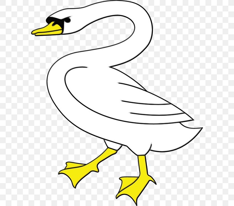 Bird White Beak Line Art Goose, PNG, 602x720px, Watercolor, Beak, Bird, Coloring Book, Duck Download Free
