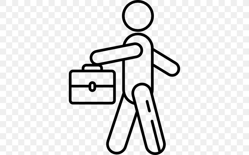 Go To Work, PNG, 512x512px, Stick Figure, Area, Black And White, Disability, Finger Download Free