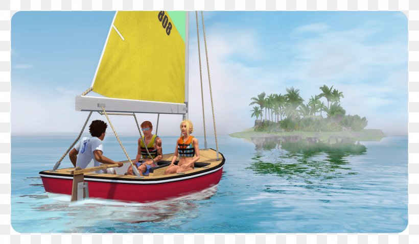 The Sims 3: Island Paradise The Sims 4 The Sims 2: Bon Voyage The Sims 3: University Life Expansion Pack, PNG, 1688x984px, Sims 3 Island Paradise, Boat, Dinghy Sailing, Electronic Arts, Expansion Pack Download Free
