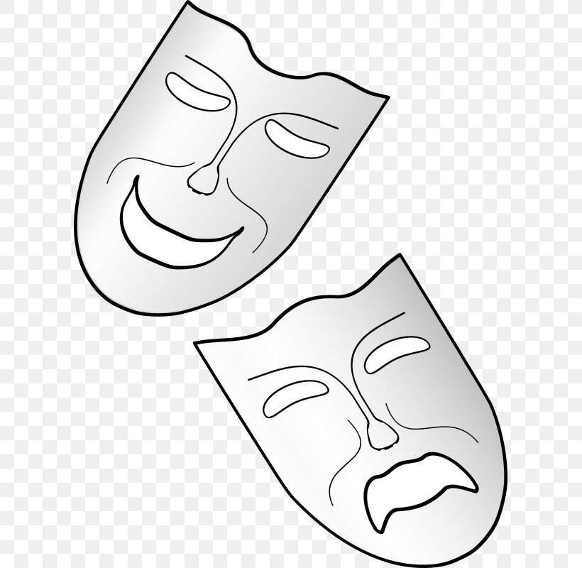 Tragedy Comedy Drama Theatre Clip Art, PNG, 611x800px, Tragedy, Area, Art, Artwork, Black And White Download Free