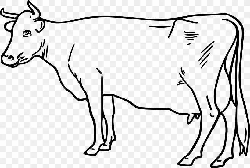 Ayrshire Cattle Drawing Clip Art, PNG, 2373x1602px, Ayrshire Cattle, Animal Figure, Area, Art, Black And White Download Free