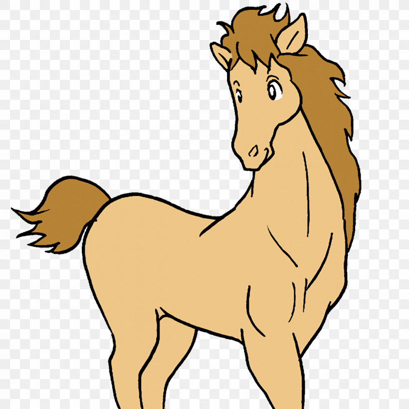 Mustang Foal Cat-like Line Art Halter, PNG, 1200x1200px, Cartoon Horse, Animal Figurine, Cartoon, Catlike, Character Download Free
