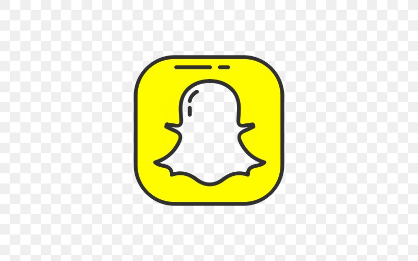 Snapchat Logo Social Media, PNG, 512x512px, Snapchat, Android, Area, Kik Messenger, Logo Download Free
