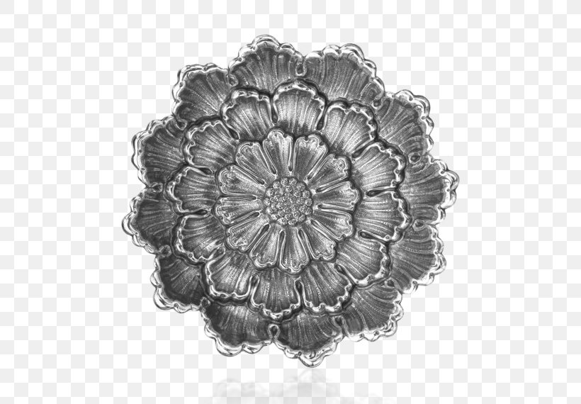 Buccellati Household Silver Bowl Jewellery, PNG, 570x570px, Buccellati, Black And White, Bowl, Dahlia, Flower Download Free