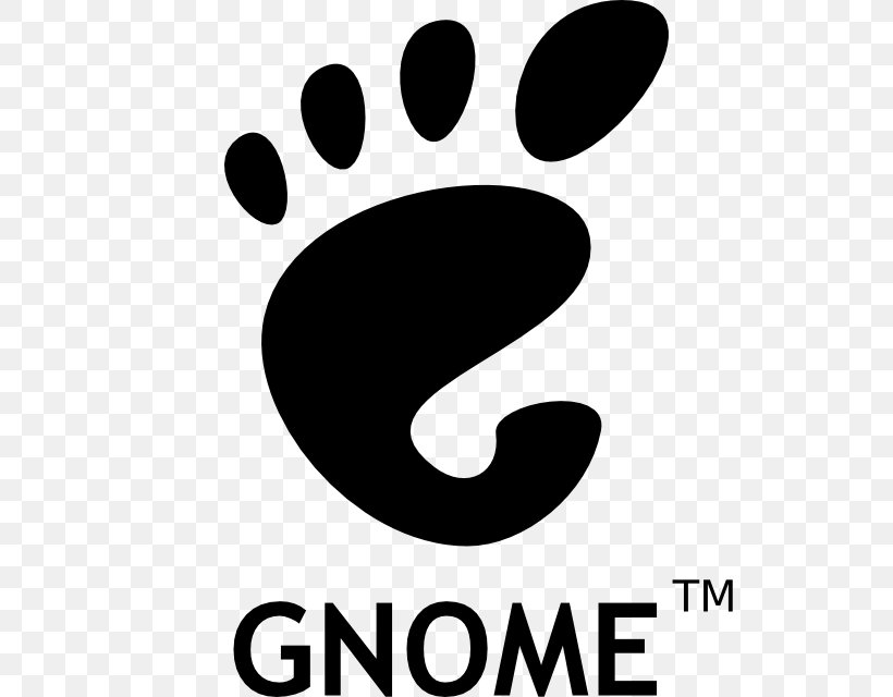 GNOME Foundation GNOME Files Logo Sabayon Linux, PNG, 640x640px, Gnome, Area, Black And White, Brand, Centos Download Free