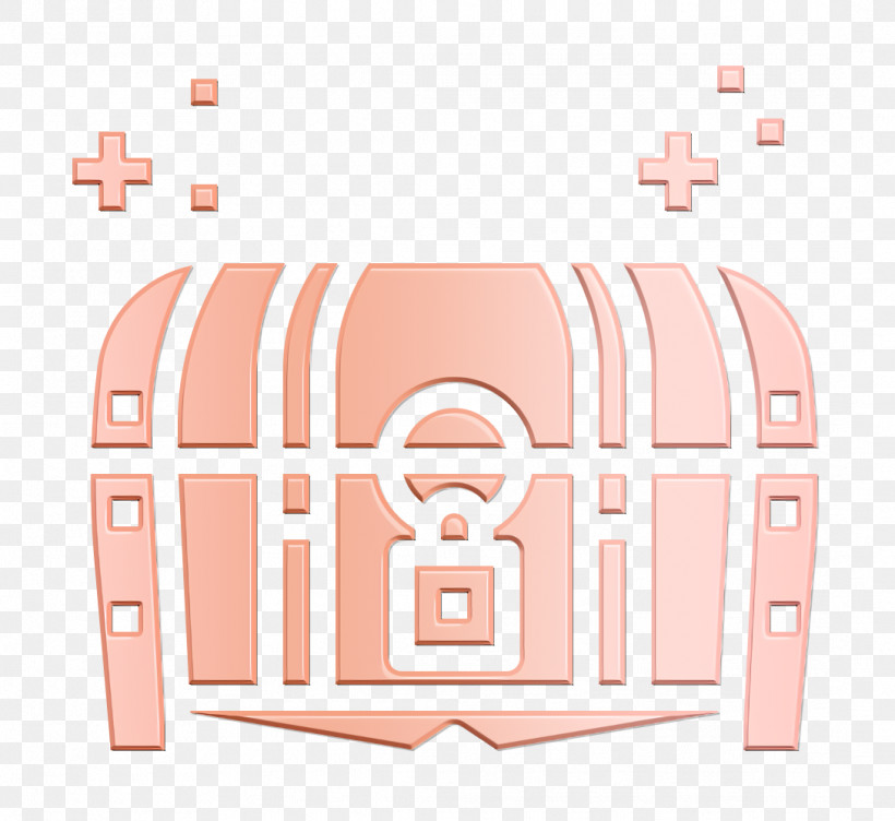 Game Elements Icon Treasure Chest Icon, PNG, 1088x998px, Game Elements Icon, Bag, Line, Peach, Pink Download Free
