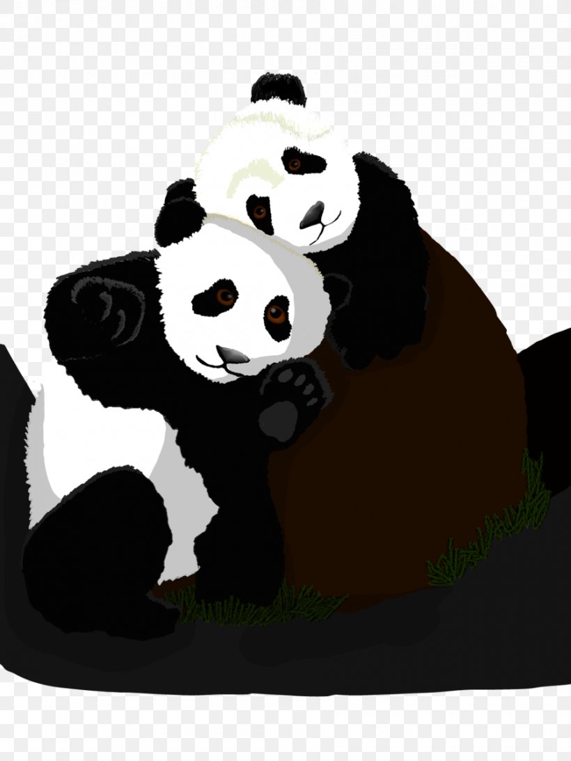 Giant Panda Bear Drawing, PNG, 900x1200px, Watercolor, Cartoon, Flower, Frame, Heart Download Free