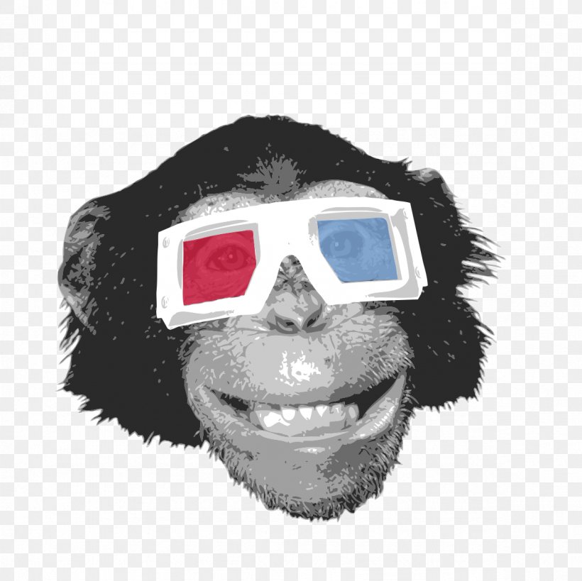Glasses Orangutan Chimpanzee Monkey Ape, PNG, 1181x1181px, T Shirt, Chimpanzee, Clothing, Clothing Accessories, Eyewear Download Free