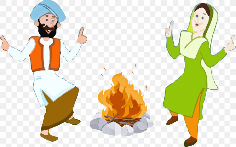 Lohri Happy Lohri, PNG, 3000x1876px, Lohri, Cartoon, Gesture, Happy Lohri Download Free