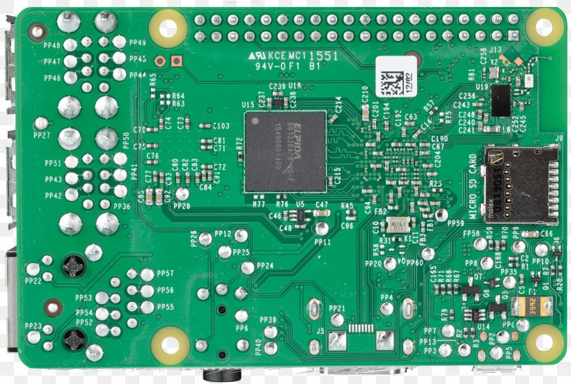 Raspberry Pi 3 Motherboard Central Processing Unit Multi-core Processor, PNG, 2953x1990px, 64bit Computing, Raspberry Pi, Arm Cortexa53, Central Processing Unit, Circuit Component Download Free