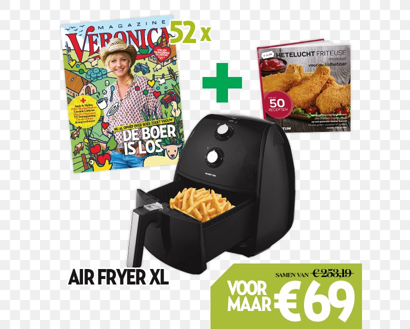 Veronica TV Deep Fryers Inventum Freidora Veronica Magazine Air Fryer, PNG, 628x658px, Veronica Tv, Air Fryer, Cuisine, Deep Fryers, Food Download Free