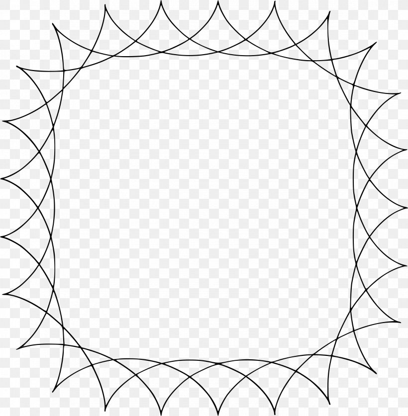 Circle Hypotrochoid Clip Art, PNG, 2350x2400px, Hypotrochoid, Area, Artwork, Black, Black And White Download Free