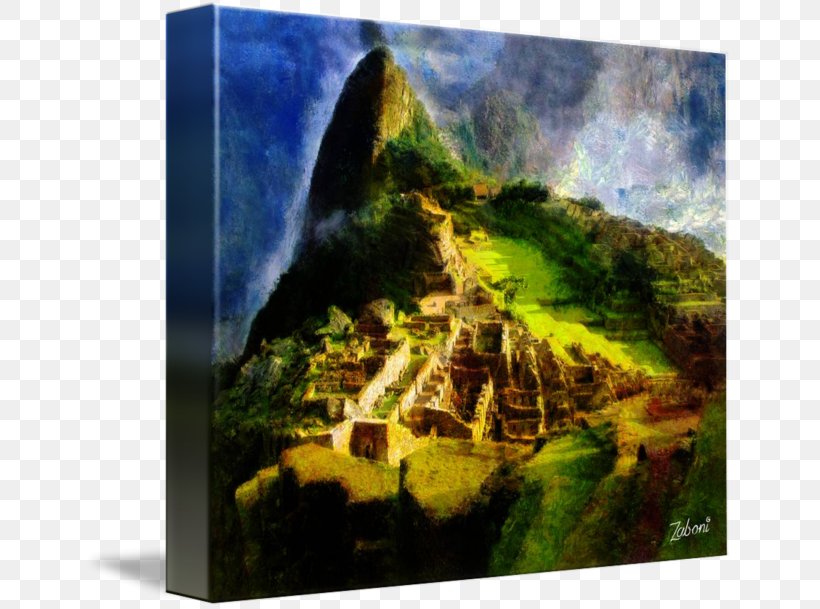 Machu Picchu Painting Imagekind Peruvian Art, PNG, 650x609px, Machu Picchu, Art, Canvas, Imagekind, Landscape Download Free