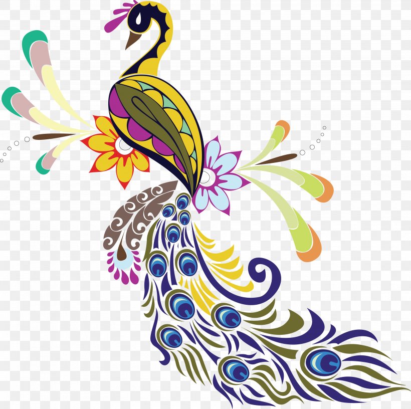 Peafowl Feather Bird Painting Clip Art, PNG, 3755x3738px, Peafowl, Art, Artwork, Asiatic Peafowl, Beak Download Free