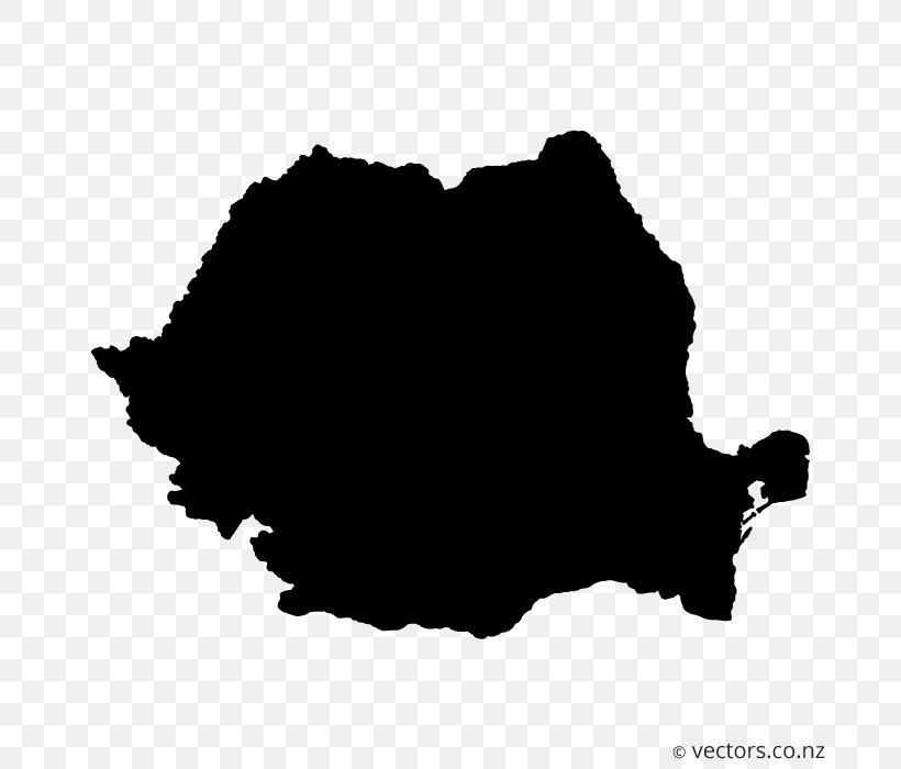 Romania Vector Map, PNG, 700x700px, Romania, Art, Black, Black And White, Blank Map Download Free
