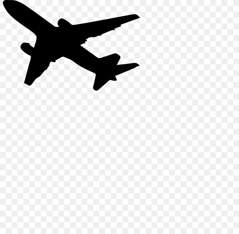 Airplane Aircraft Silhouette Clip Art, PNG, 800x800px, Airplane, Aerospace Engineering, Air Travel, Aircraft, Art Download Free