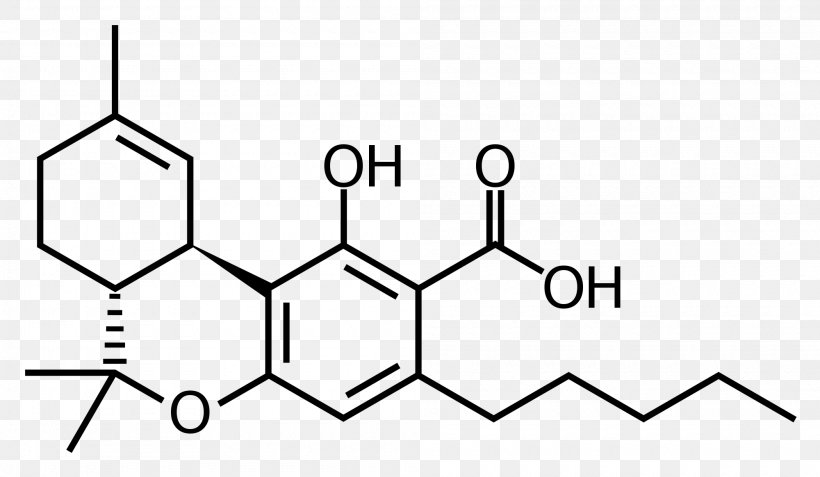 Tetrahydrocannabinolic Acid Cannabis Cannabinoid Cannabigerol, PNG, 2000x1164px, Tetrahydrocannabinolic Acid, Area, Black, Black And White, Brand Download Free
