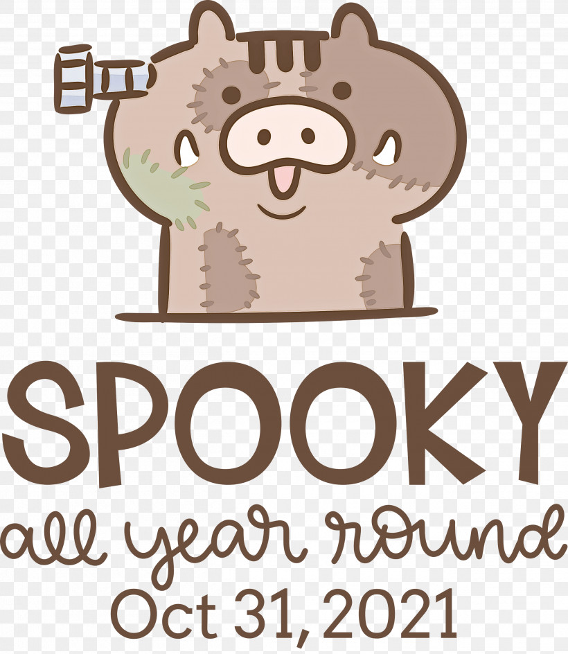 Spooky Halloween, PNG, 2605x3000px, Spooky, Behavior, Biology, Cartoon, Halloween Download Free