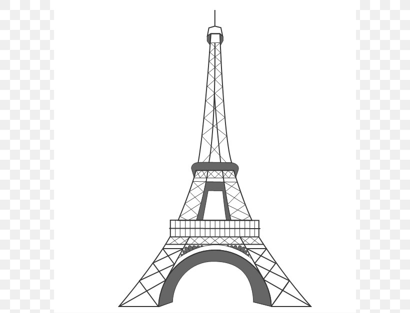 Eiffel Tower Drawing Clip Art, PNG, 604x627px, Eiffel Tower, Black And  White, Building, Cartoon, Coloring Book