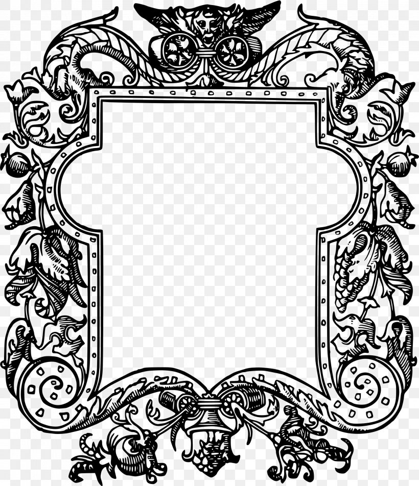 Picture Frames Drawing Ornament Line Art, PNG, 2066x2400px, Picture Frames, Black And White, Color, Decorative Arts, Drawing Download Free