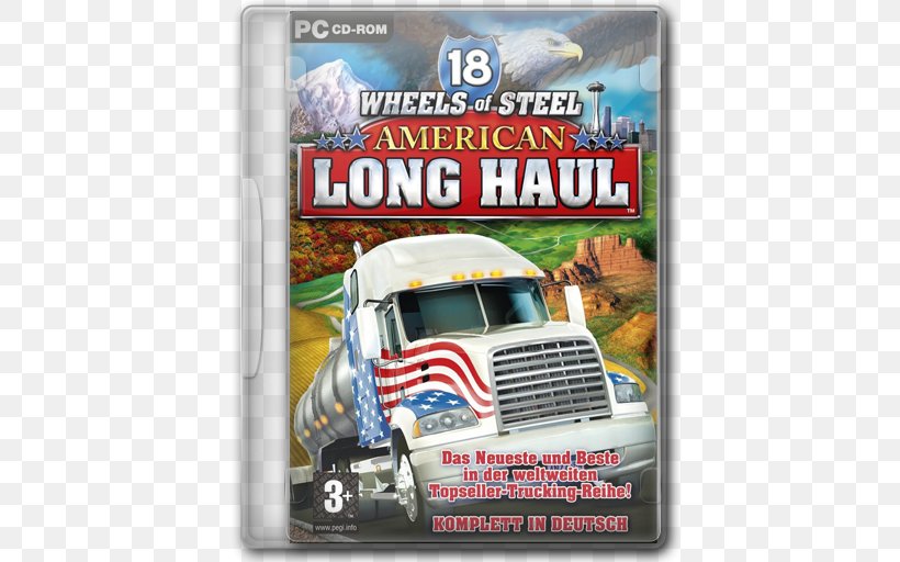 18 Wheels Of Steel American Long Haul 18 Wheels Of Steel: Extreme Trucker 2 Hard Truck: 18 Wheels Of Steel Video Game, PNG, 512x512px, 18 Wheels Of Steel, Video Game, Advertising, Brand, Cheating In Video Games Download Free