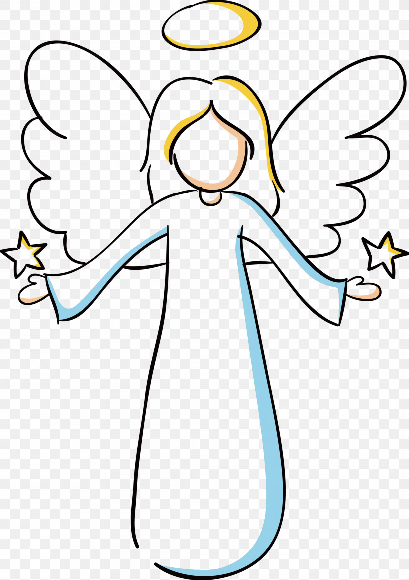 Angel, PNG, 2114x3000px, Angel, Cartoon, Line Art, White, Wing Download Free