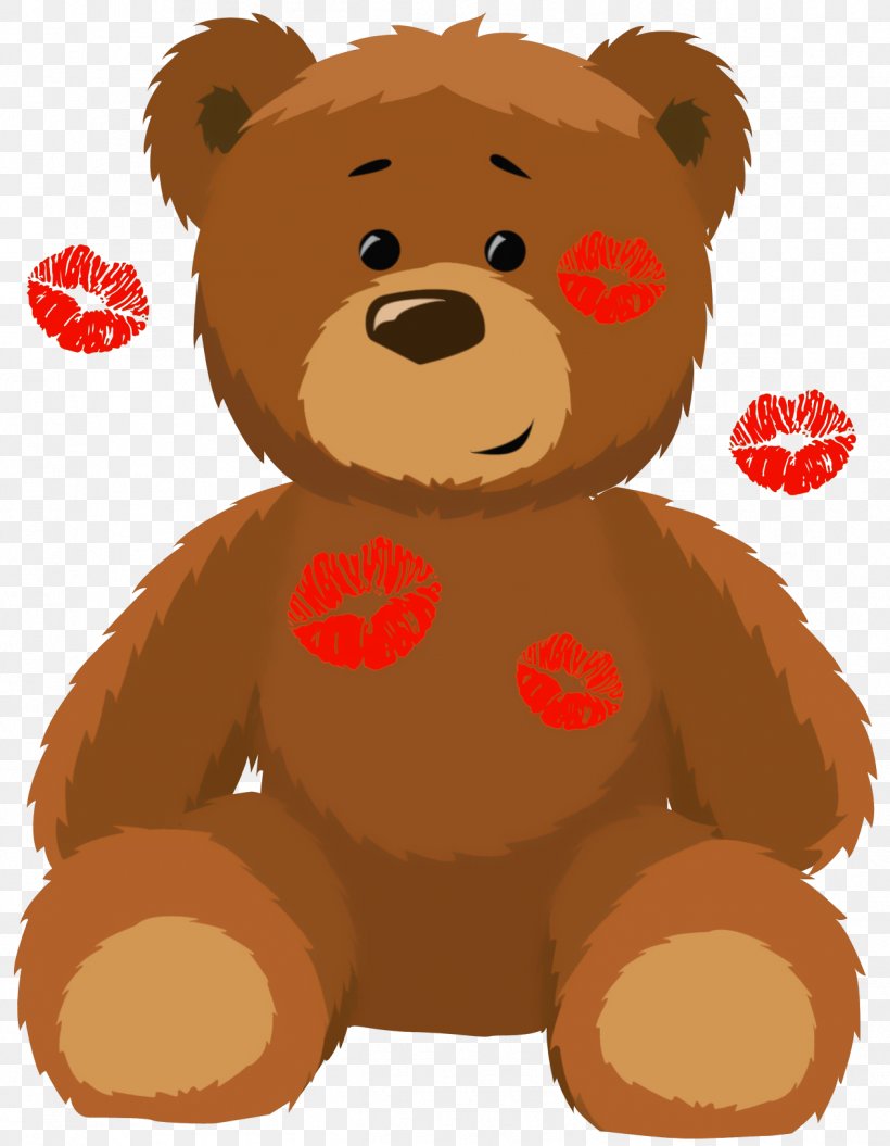 Brown Bear American Black Bear Valentines Day Clip Art, PNG, 1265x1628px, Watercolor, Cartoon, Flower, Frame, Heart Download Free