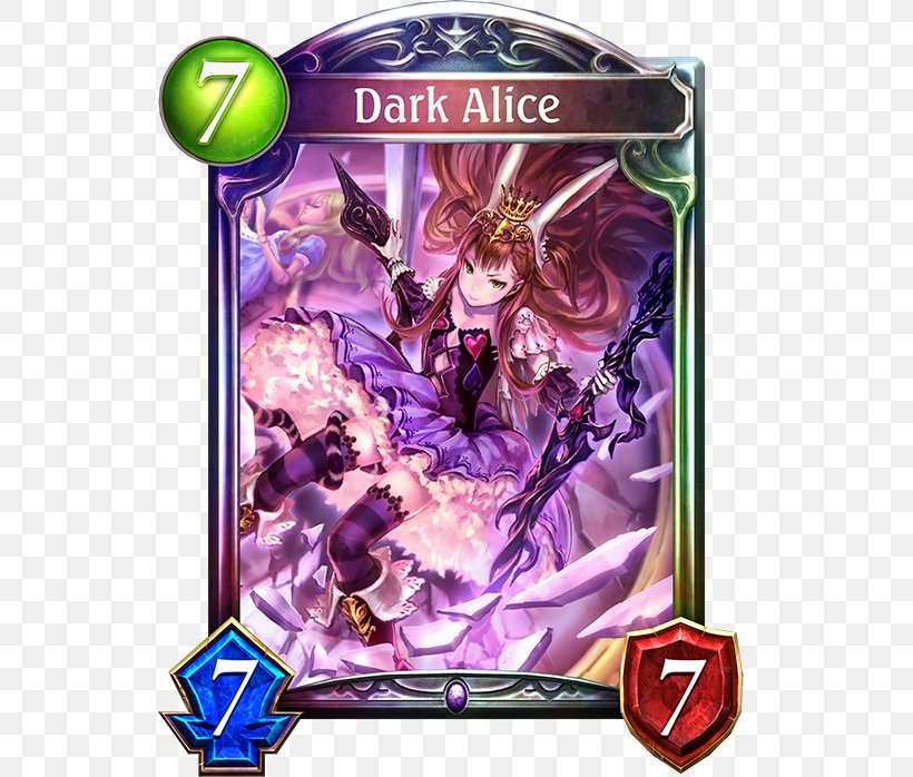 Shadowverse: Wonderland Dreams Rage Of Bahamut ALICE X Cygames, PNG, 536x698px, Watercolor, Cartoon, Flower, Frame, Heart Download Free