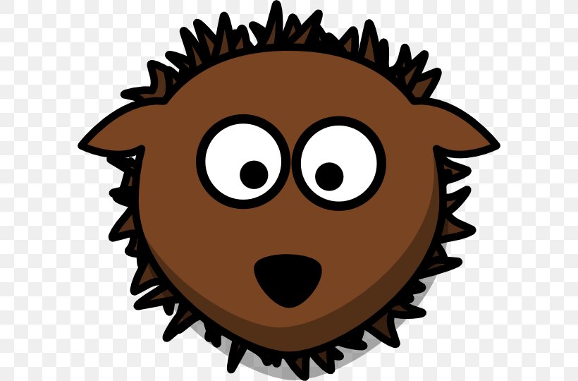Hedgehog Smiley Clip Art, PNG, 600x540px, Hedgehog, Animation, Cartoon, Cuteness, Document Download Free