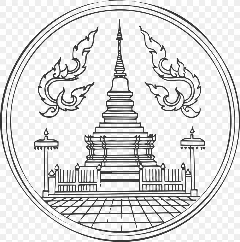 Lamphun Province Provinces Of Thailand Hariphunchai Chiang Mai, PNG, 2245x2264px, Lamphun, Area, Artwork, Black And White, Chiang Mai Download Free