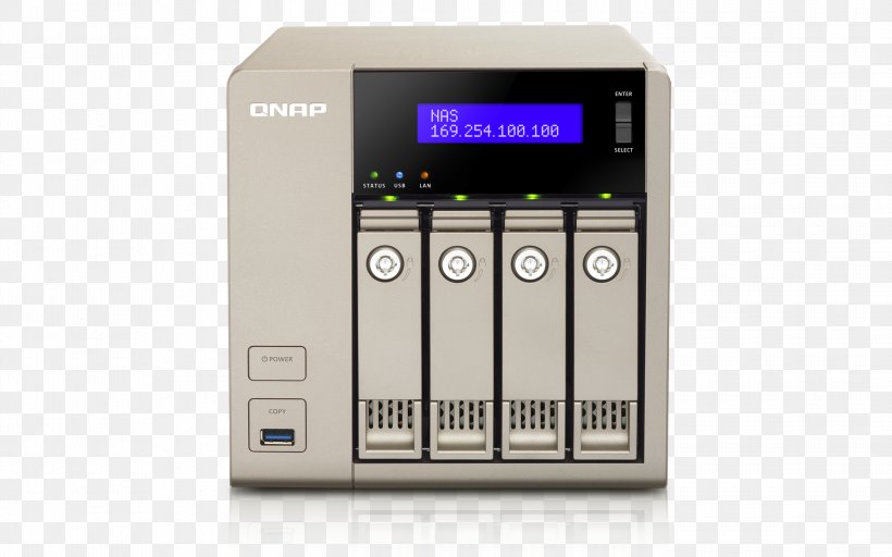QNAP TVS-463 Network Storage Systems Data Storage QNAP Systems, Inc. QNAP TS-463U-RP-4G/32TB-IW PRO 4 Bay NAS, PNG, 3000x1875px, 10 Gigabit Ethernet, Network Storage Systems, Audio Receiver, Data Storage, Electronic Device Download Free