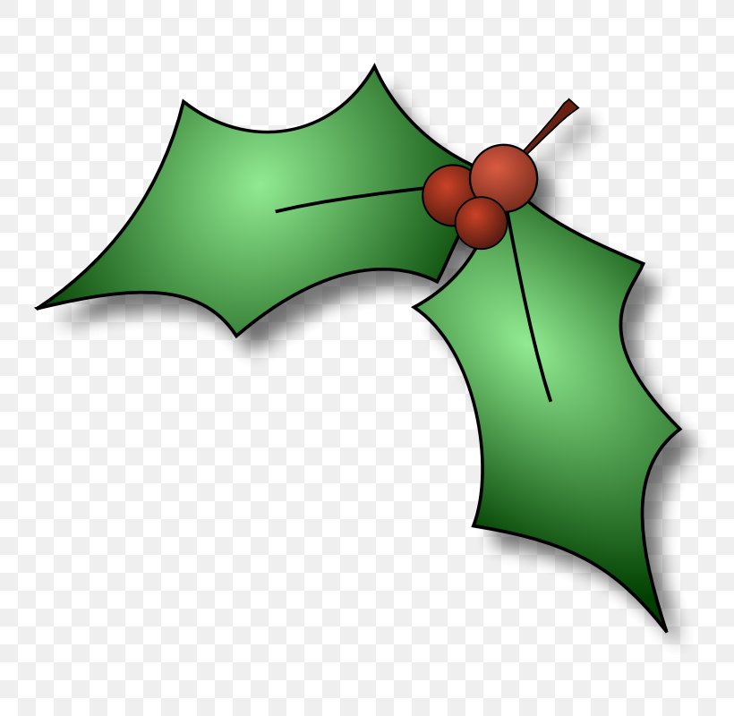 Common Holly Christmas Tree Free Content Clip Art, PNG, 800x800px, Common Holly, Aquifoliaceae, Christmas, Christmas Decoration, Christmas Tree Download Free